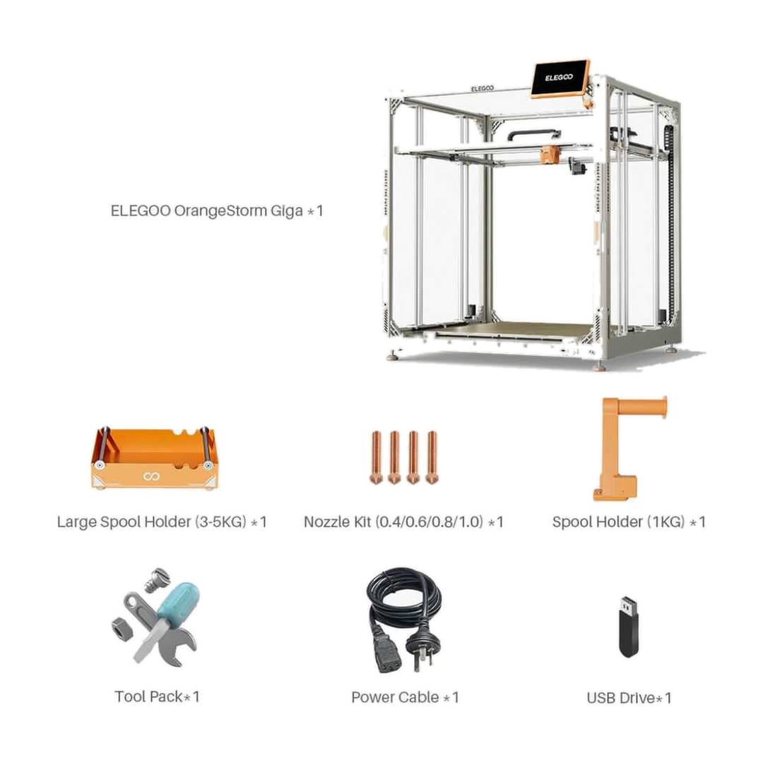 Elegoo OrangeStorm Giga 3D Yazıcı — 3D Yazıcılar — görsel 4/6