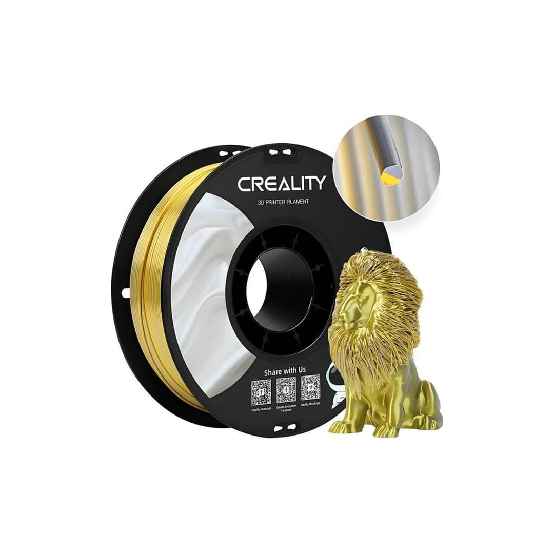 Creality CR-PLA Silk Filament 1.75mm 1kg - Altın-Gümüş — Silk / Parlak Filamentler — görsel 1/2