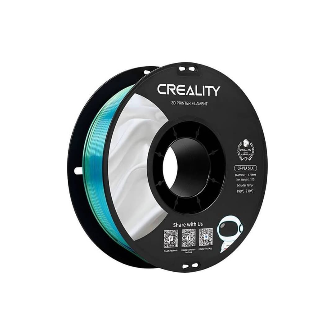 Creality CR-PLA Silk Filament 1.75mm 1kg - Mavi-Yeşil — Silk / Parlak Filamentler — görsel 1/2