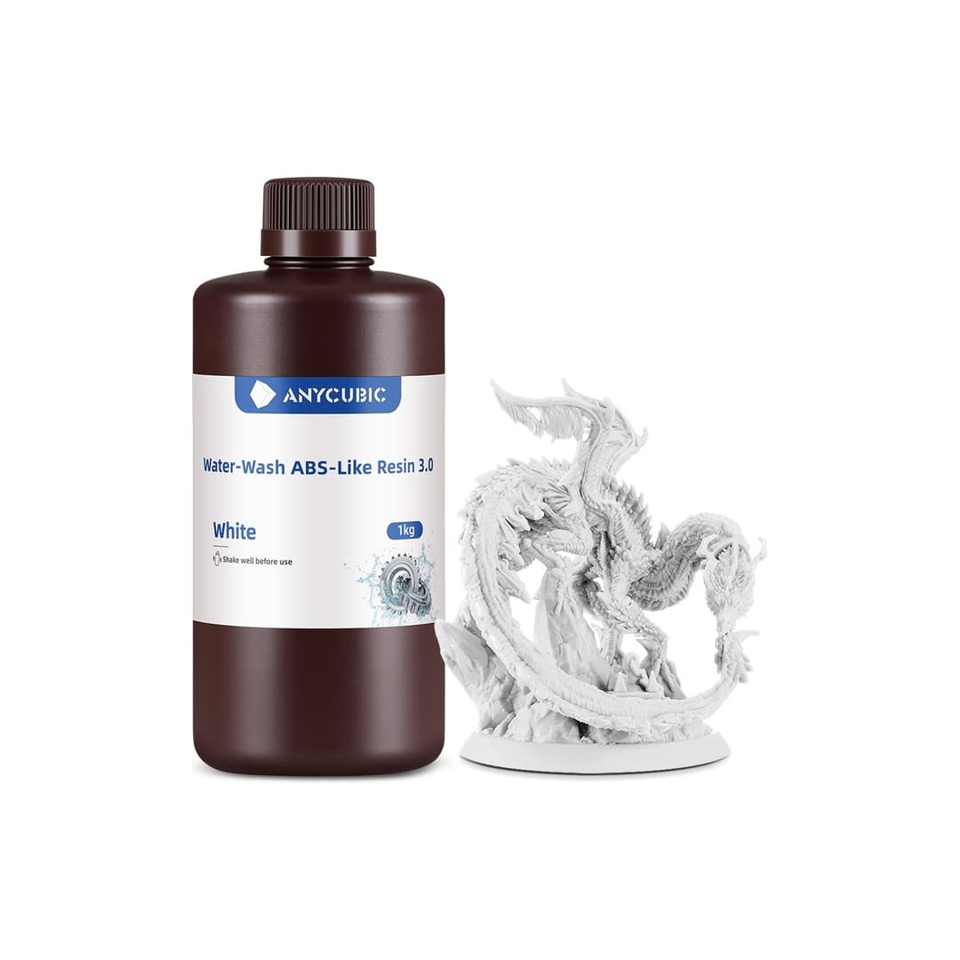Anycubic Water-Wash ABS-Like Resin 3.0 1kg White