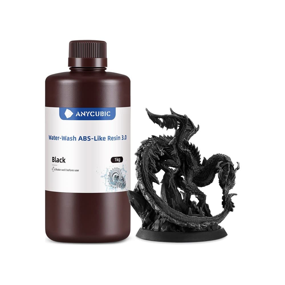 Anycubic Suyla Yıkanabilir ABS-Like Reçine 3.0 1kg Siyah
