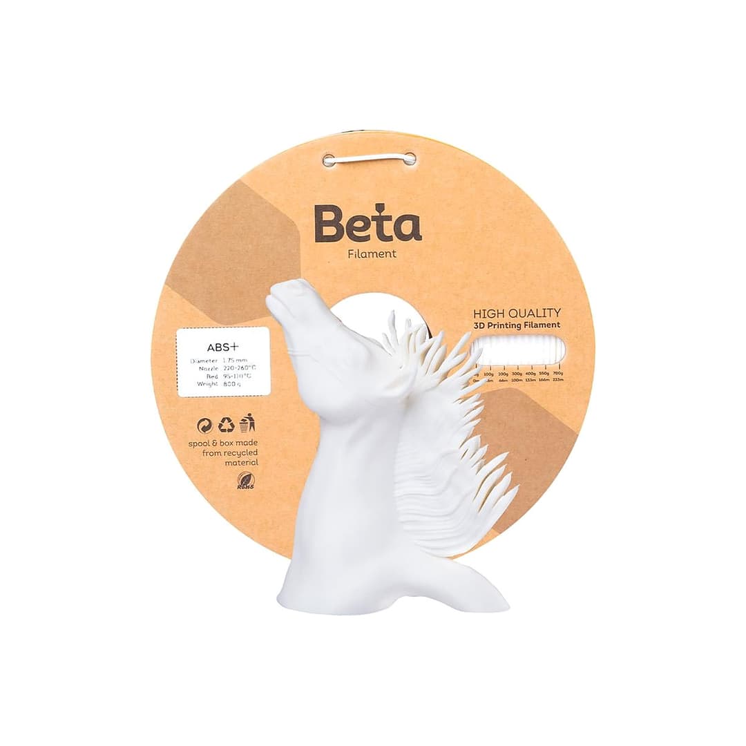 Beta Filament Beta ABS+ Filament 1.75mm 800g Beyaz