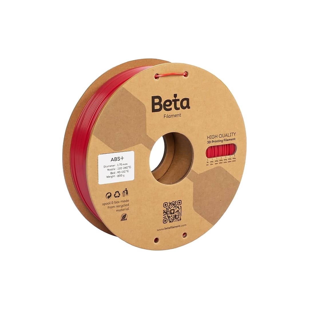 Beta Filament Beta ABS+ Filament 1.75mm 800g Kırmızı