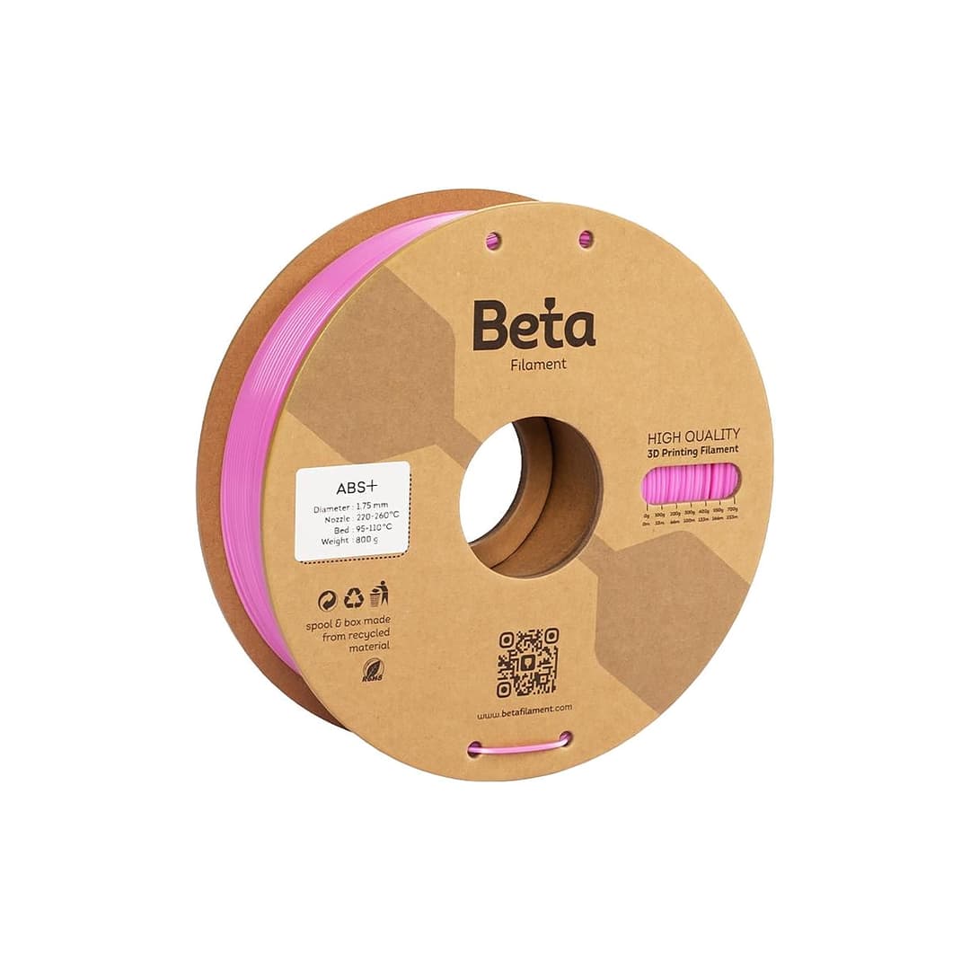 Beta Filament Beta ABS+ Filament 1.75mm 800g Pembe