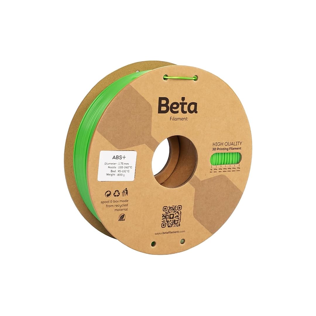 Beta Filament Beta ABS+ Filament 1.75mm 800g Neon Yeşil
